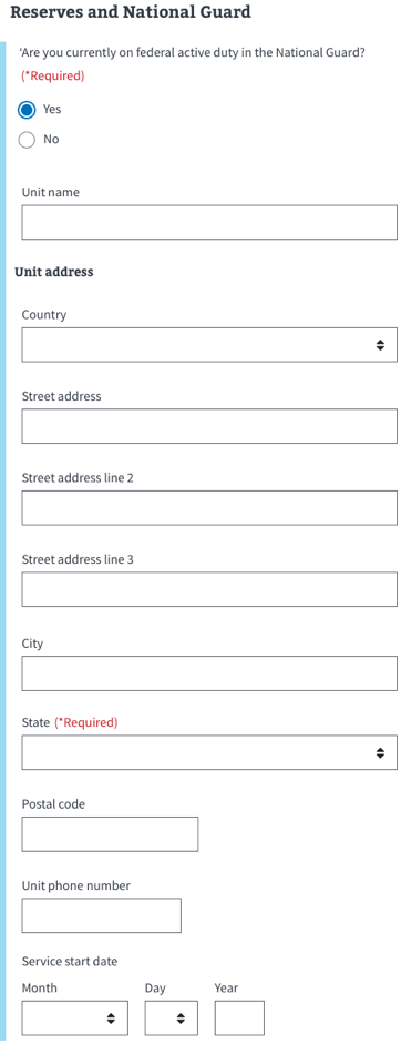 reserves and national guard pension form structure