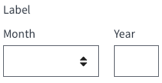 Shows the date input for collecting approximate dates.