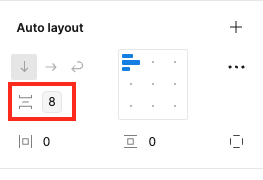 Design token applied in Figma.