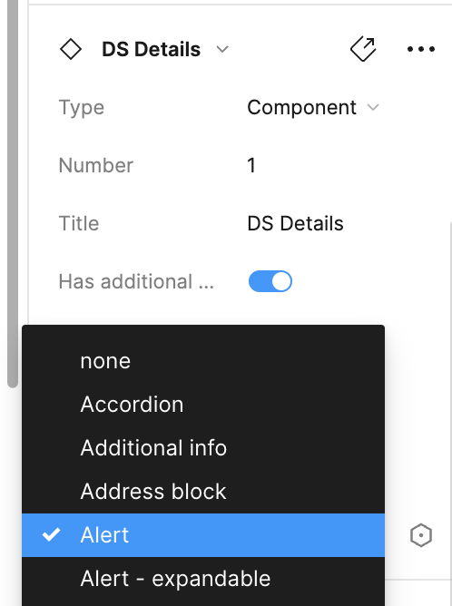 A DS details Alert annotations example.