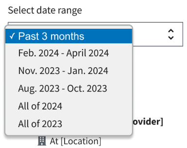 Nonexample where Sort is being used to filter by a date range